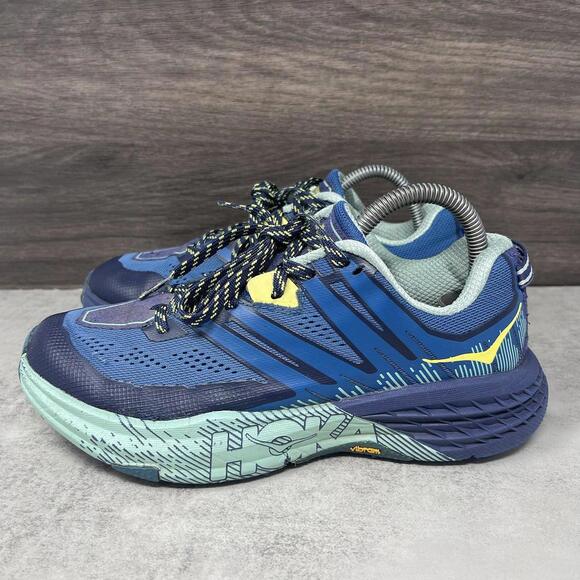 Hoka One One Shoes - HOKA Speedgoat 3 Trail Running Shoes Womens Size 7 Blue Sneakers One One